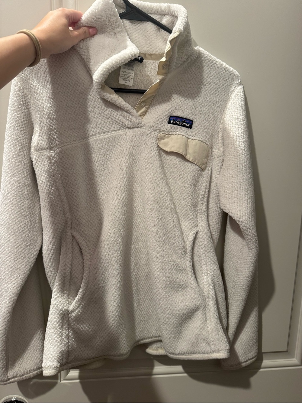 Patagonia Cream Snap-T Style Fleece Pullover